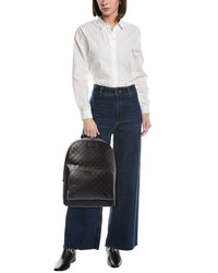 Gucci Gg Leather Backpack
