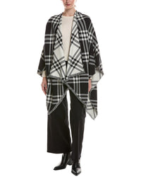 Burberry Burberry Check Silk, Wool, & Cashmere-Blend Cape
