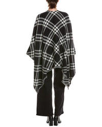 Burberry Burberry Check Silk, Wool, & Cashmere-Blend Cape
