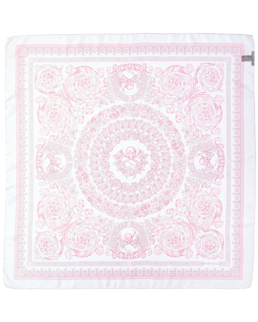 Versace Barocco Print Silk Scarf