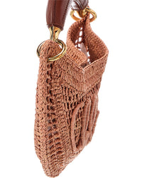 Chloé Summer Banana Raffia Hobo Bag