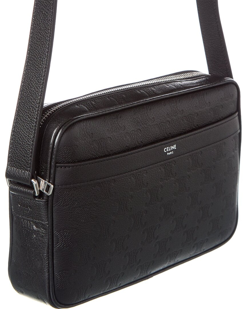 CELINE Celine Medium Triomphe Leather Crossbody