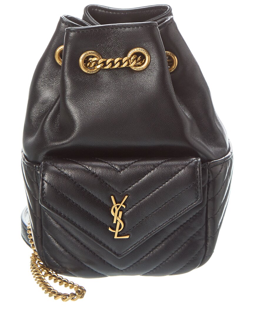 Saint Laurent Saint Laurent Joe Mini Quilted Leather Bucket Bag