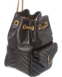 Saint Laurent Saint Laurent Joe Mini Quilted Leather Bucket Bag