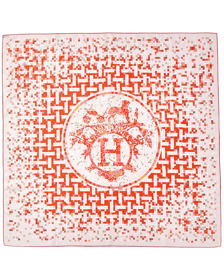 Hermès Pre-Owned Hermès Mosaique Au 24 By Benoit-Pierre Emery Mm Printed Silk Scarf (Authentic