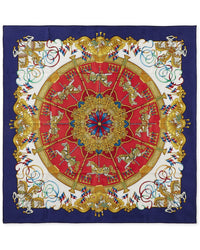 Pre-Owned Hermès Luna Park By Joachim Metz Mm Printed Silk Scarf (Authentic Pre-Loved)