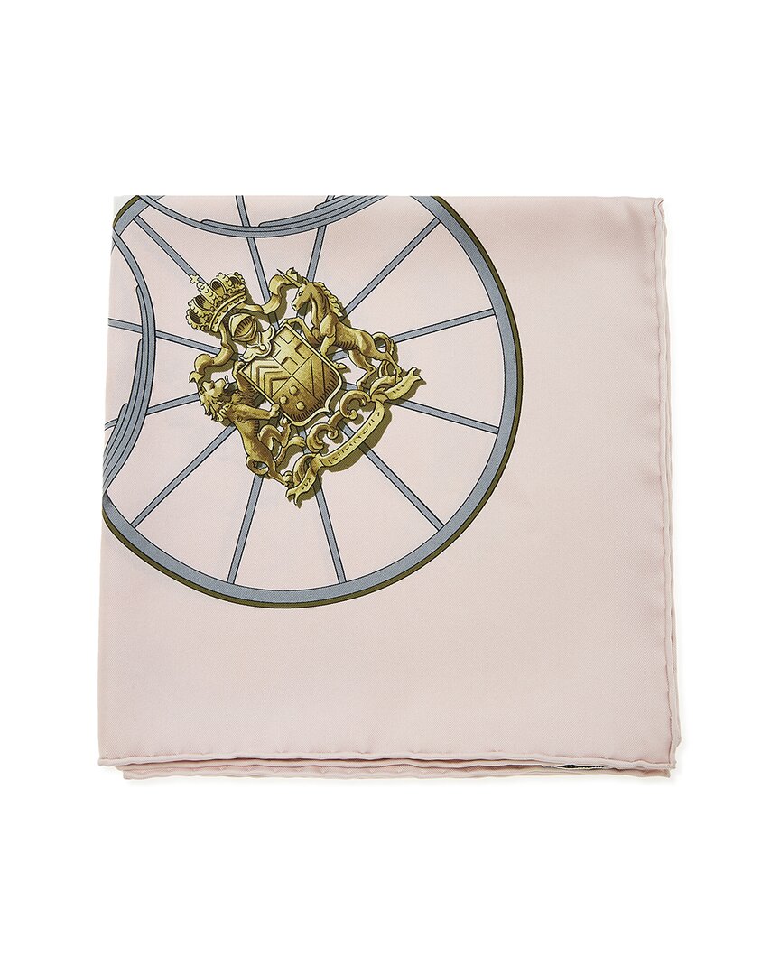 Pre-Owned Hermès Springs By Philippe Ledoux Mm Printed Silk Scarf (Authentic Pre-Loved)