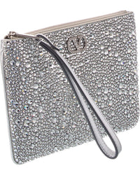 Valentino Valentino Vlogo Signature Small Leather Clutch