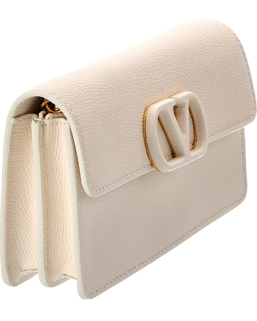 Valentino Vlogo Signature Leather Wallet On Chain