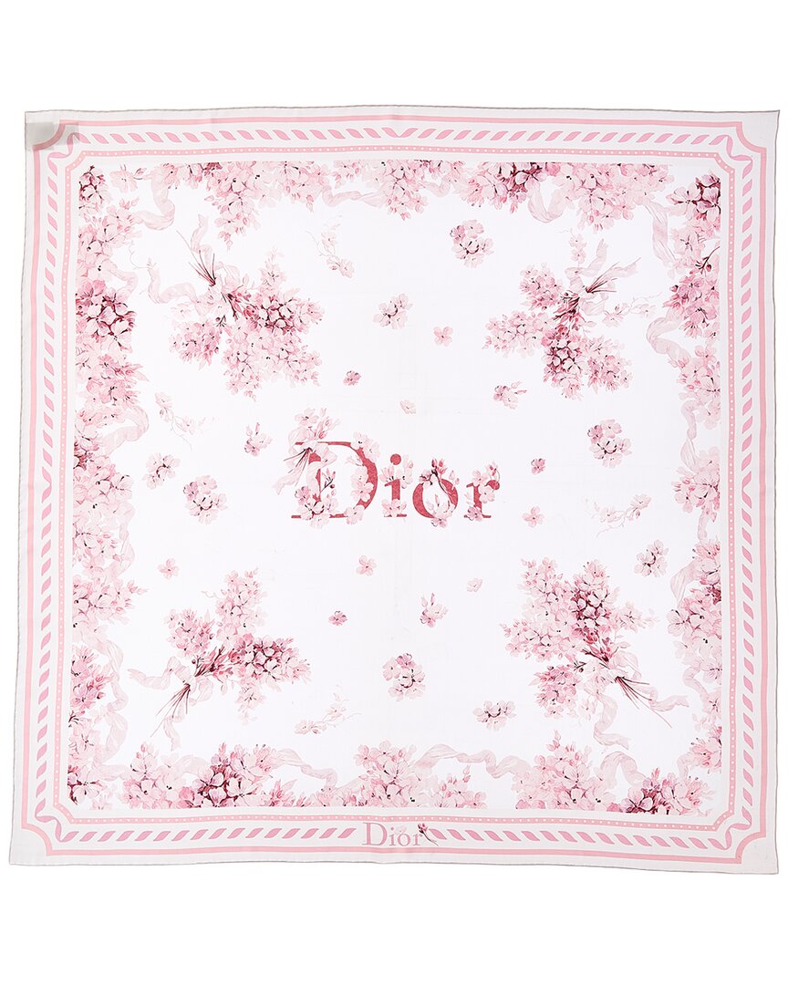 Dior Dior Lilac Silk Scarf