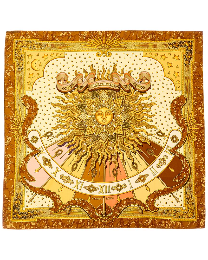 Hermès Carpe Diem Joachim Metz Silk Scarf (Authentic Pre-Loved)