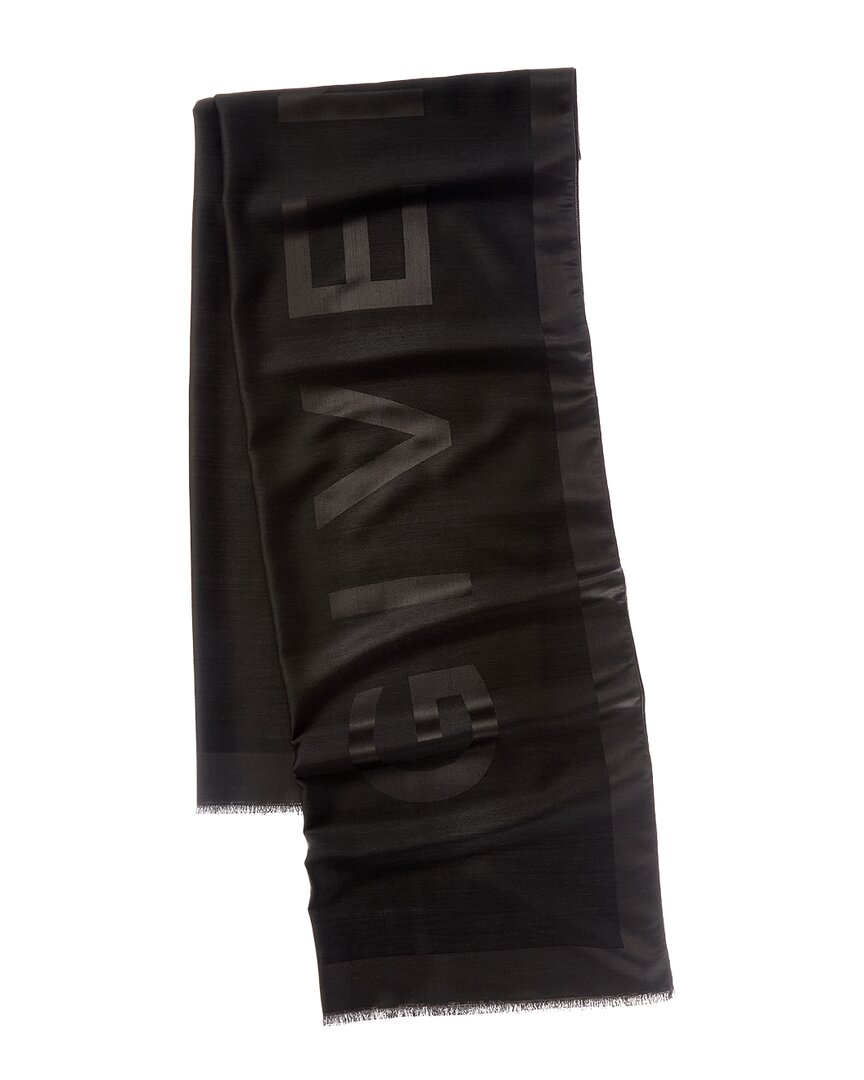 Givenchy Oblong 4G Wool & Silk-Blend Scarf