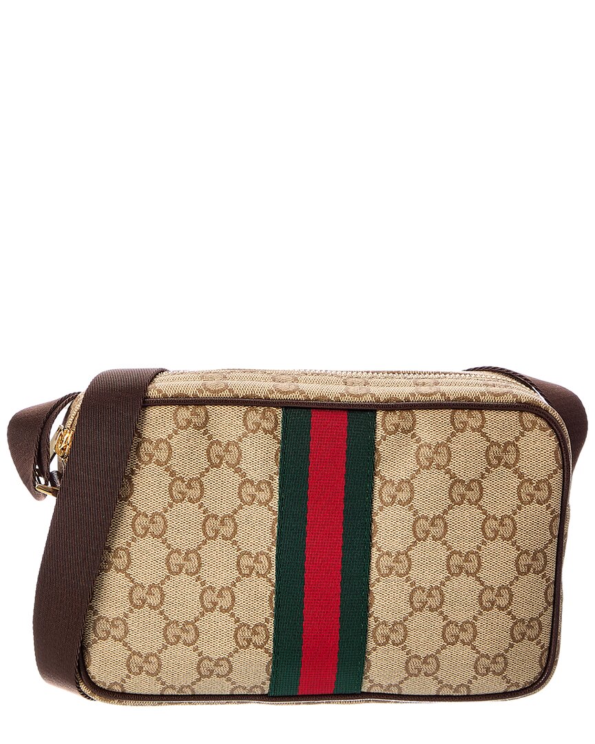 Gucci Gucci Gg Coated Canvas & Leather Mini Bag