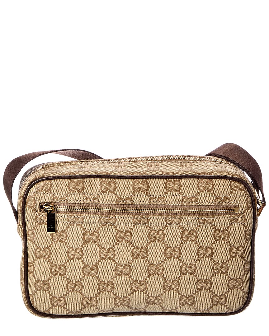 Gucci Gucci Gg Coated Canvas & Leather Mini Bag