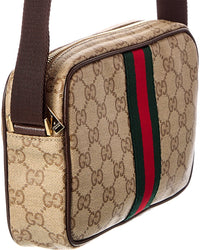 Gucci Gucci Gg Coated Canvas & Leather Mini Bag