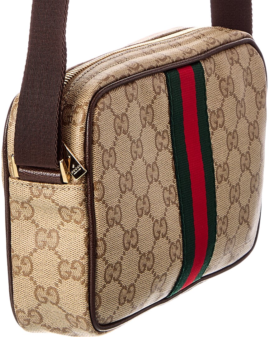 Gucci Gucci Gg Coated Canvas & Leather Mini Bag