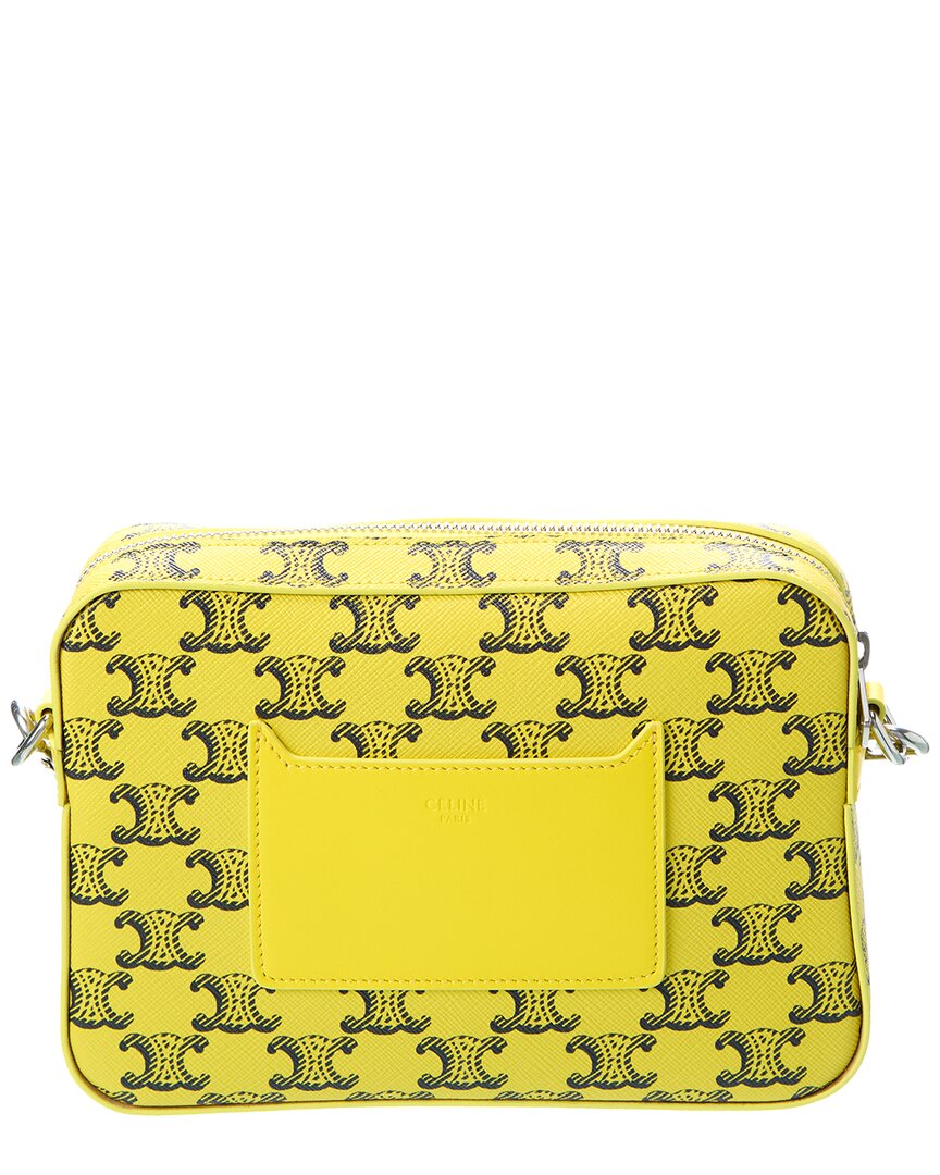 Celine Small Triomphe Canvas & Leather Messenger Bag