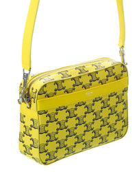 Celine Small Triomphe Canvas & Leather Messenger Bag