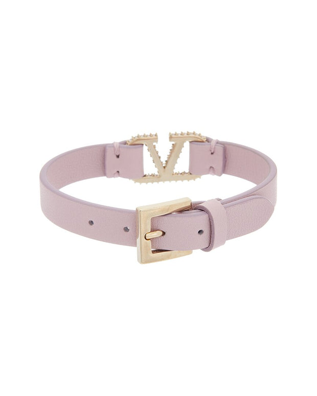 Valentino Vlogo Leather Bracelet