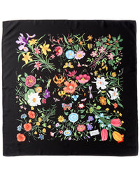Gucci Gucci Printed Flora Silk Twill Carre