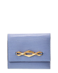 Jimmy Choo Marinda Lizard-Embossed Leather Card Case