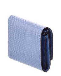 Jimmy Choo Marinda Lizard-Embossed Leather Card Case