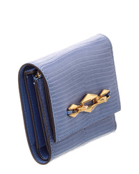 Jimmy Choo Marinda Lizard-Embossed Leather Card Case