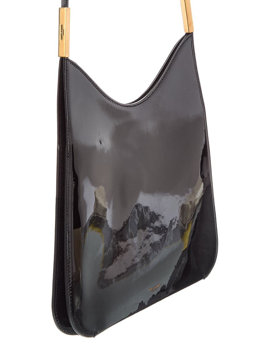 Saint Laurent Bo Sadie Patent Hobo Bag
