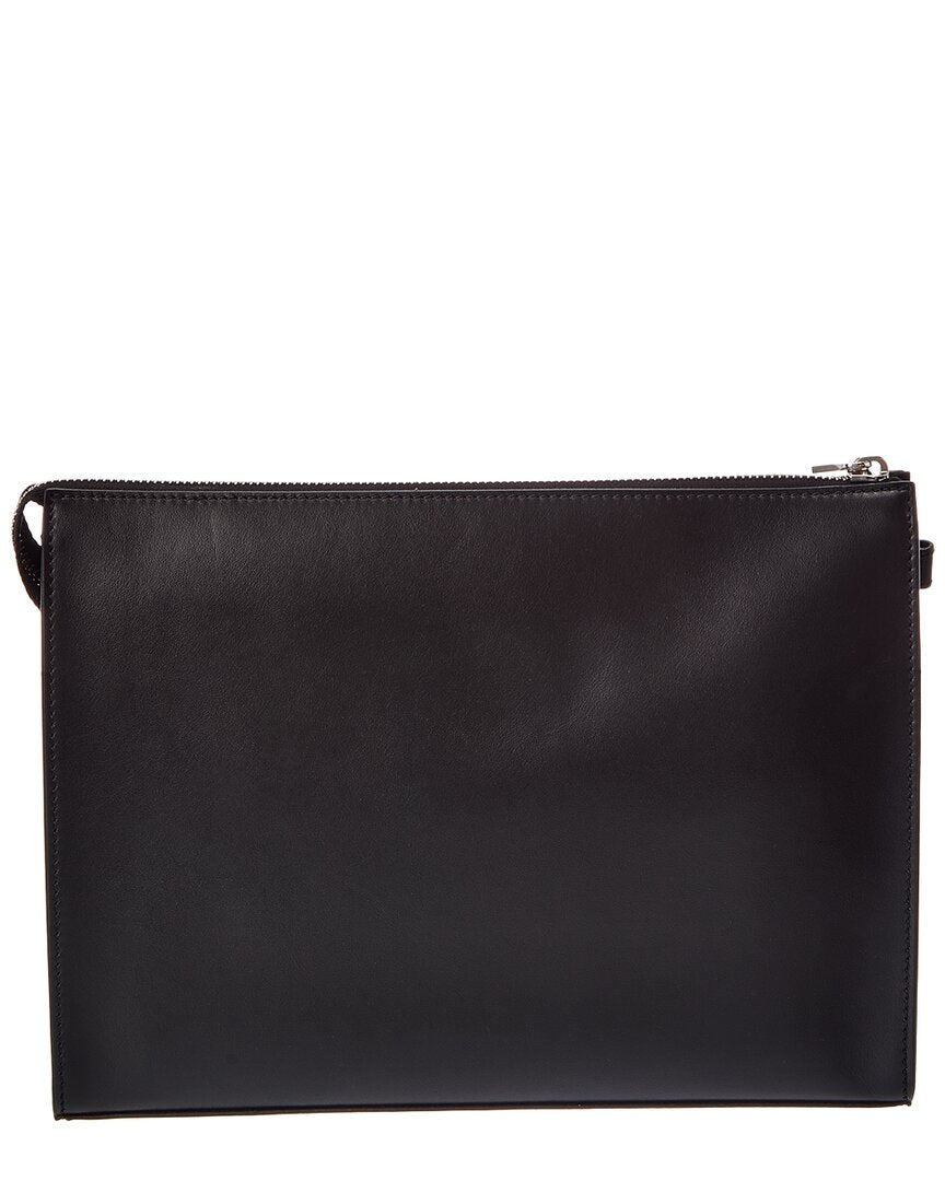 FENDI Fendi Ff Canvas & Leather Clutch