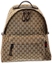 Gucci Gucci Gg Canvas Backpack