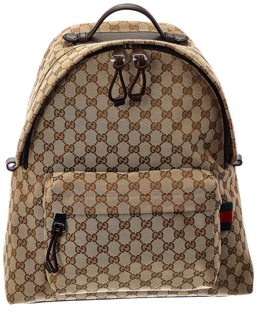 Gucci Gucci Gg Canvas Backpack