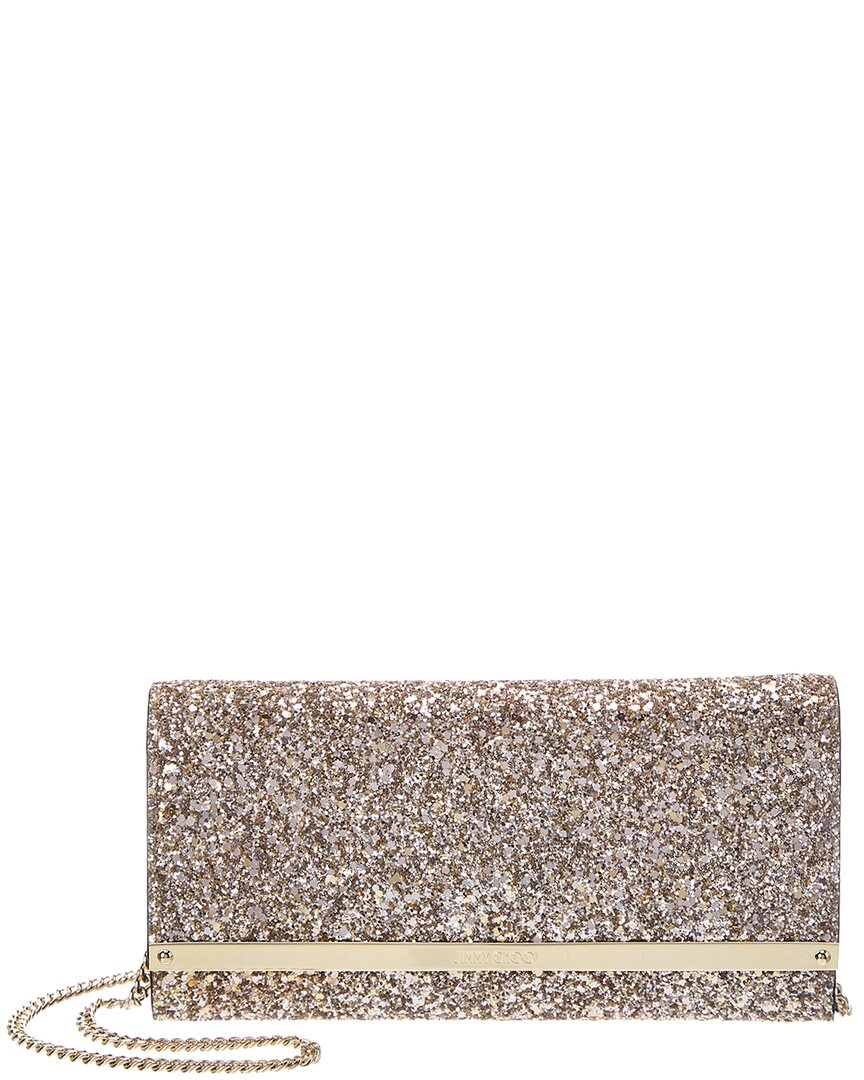 Jimmy Choo Jimmy Choo Milla Glitter Wallet On Chain