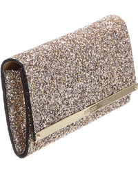 Jimmy Choo Jimmy Choo Milla Glitter Wallet On Chain