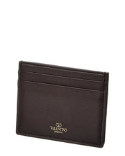 Valentino Vlogo Toile Iconographe Canvas & Leather Card Holder
