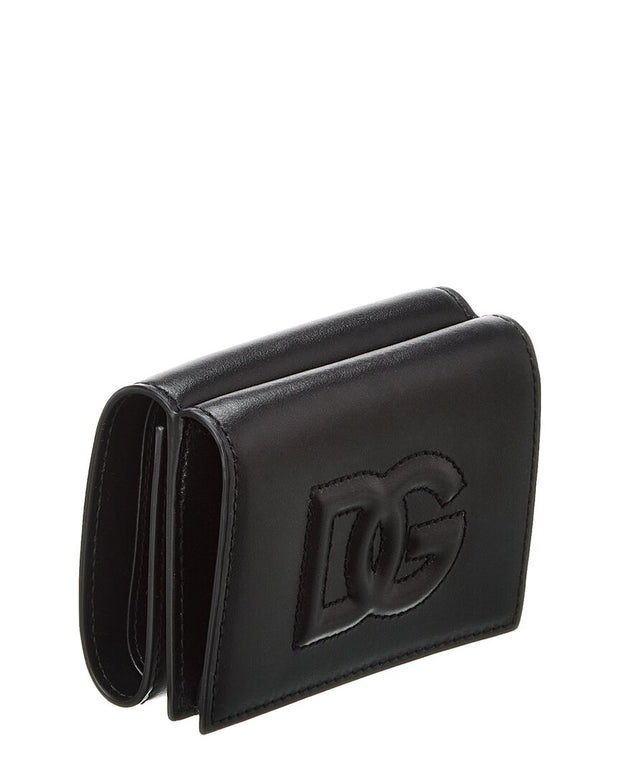 Dolce & Gabbana Dg Logo Leather French Wallet