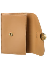 Ferragamo Asymmetrical Flap Leather Card Holder
