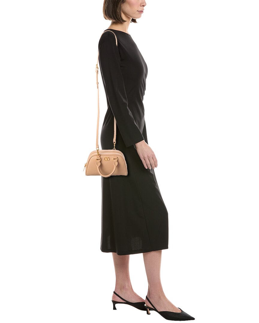 Valentino Valentino Vlogo Signature Mini Leather Clutch