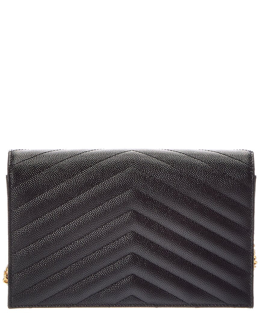 Saint Laurent Saint Laurent Cassandra Leather Wallet On Chain
