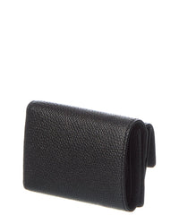 Valentino Vlogo Signature Leather Card Case