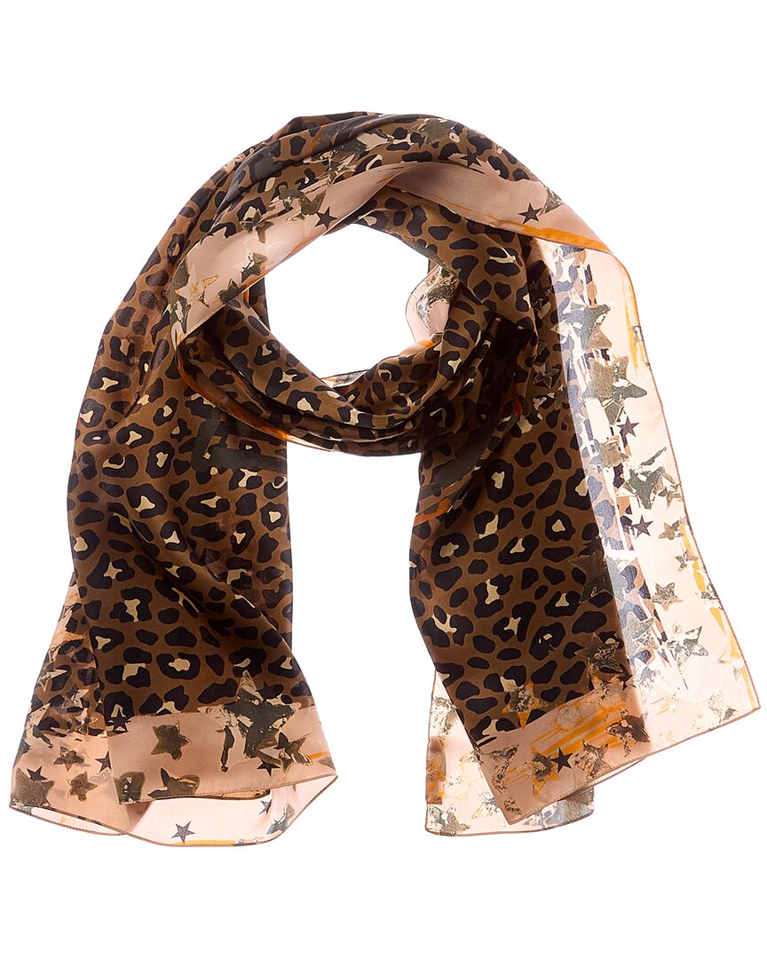 Jimmy Choo Jimmy Choo Logo Silk Scarf