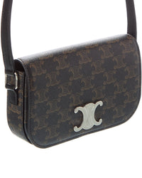 Celine Small Triomphe Canvas & Leather Crossbody