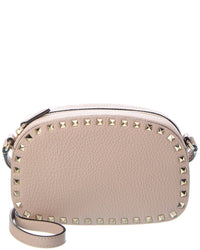 Valentino Rockstud Grainy Leather Camera Bag