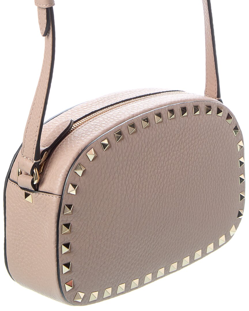 Valentino Rockstud Grainy Leather Camera Bag