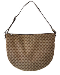 Gucci B Large Gg Canvas & Leather Shoulder Bag ONE SIZE Brown Multi