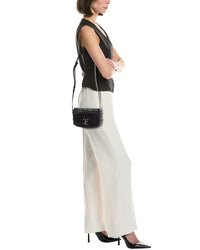 Jimmy Choo Jimmy Choo Croc-Embossed Leather Crossbody
