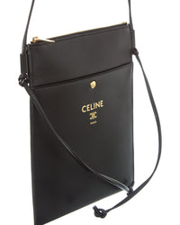 CELINE Celine Logo Leather Crossbody