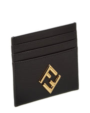 Fendi Ff Diamonds Leather Card Holder