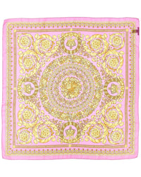 Versace Barocco Print Silk Scarf