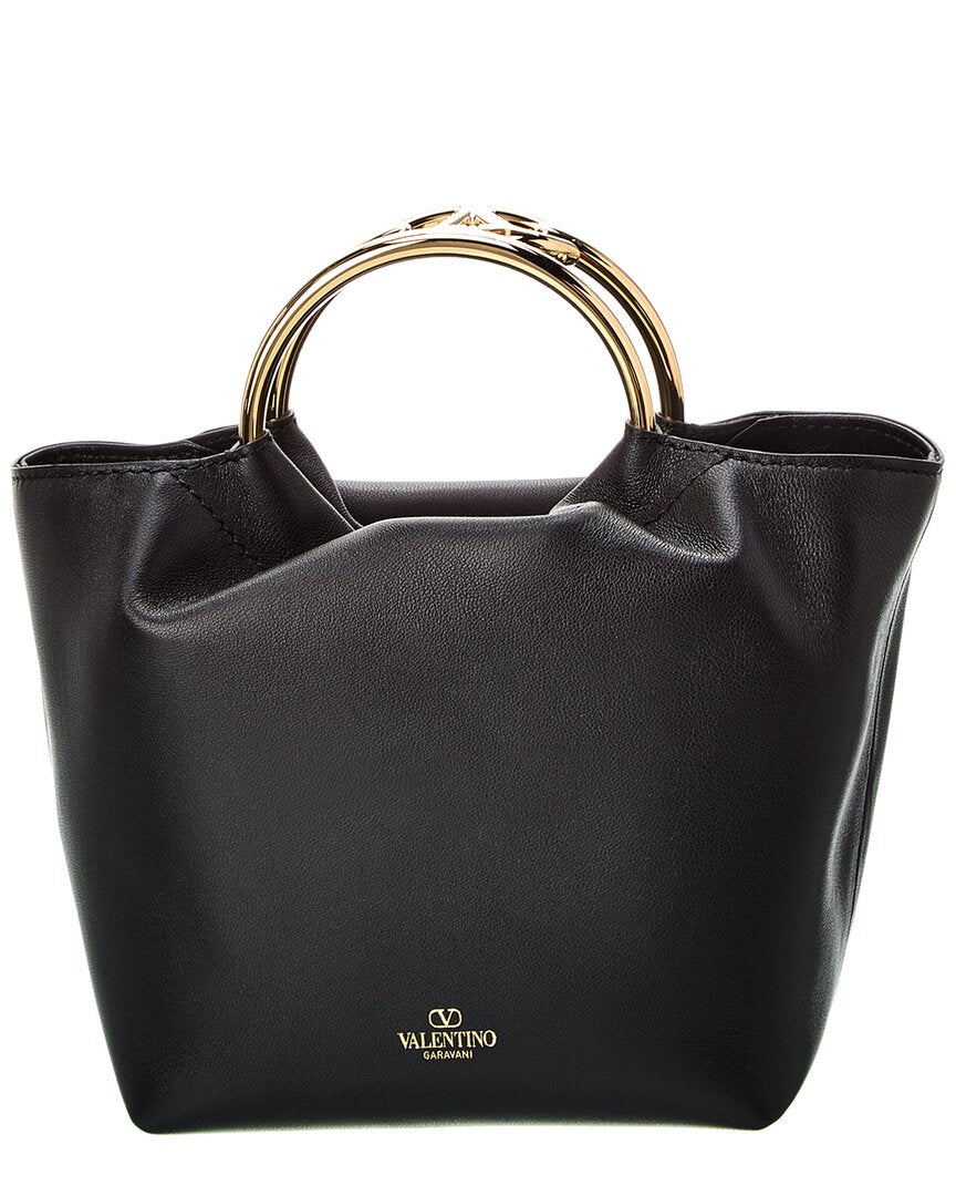 Valentino Vlogo Leather Bucket Bag – Bluefly