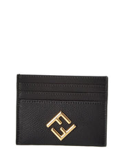 Fendi Ff Diamonds Leather Card Holder